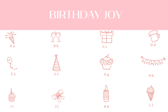 Birthday Joy Font - Featured Image