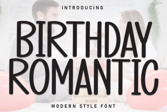 Birthday Romantic Font - Featured Image