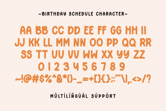 Birthday Schedule Font - Featured Image