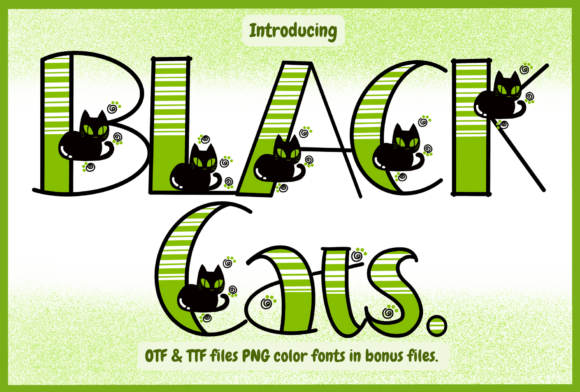 Black Cats Font - Featured Image