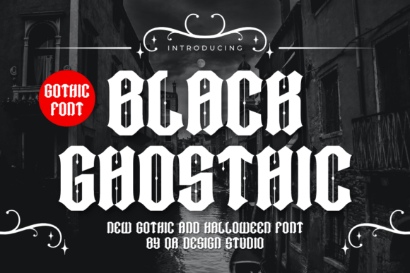 Black Ghosthic Font - Featured Image