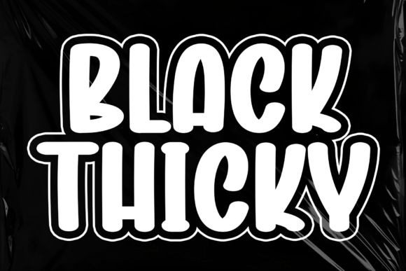 Black Thicky Font - Featured Image