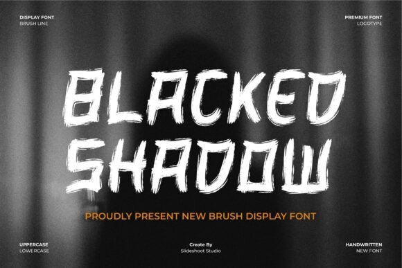 Blacked Shadow Font - Featured Image