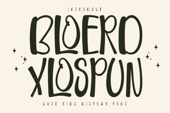 Bloerd Xlospun Font - Featured Image