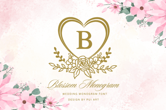Blossom Monogram Font - Featured Image