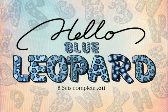 Blue Leopard Font - Featured Image