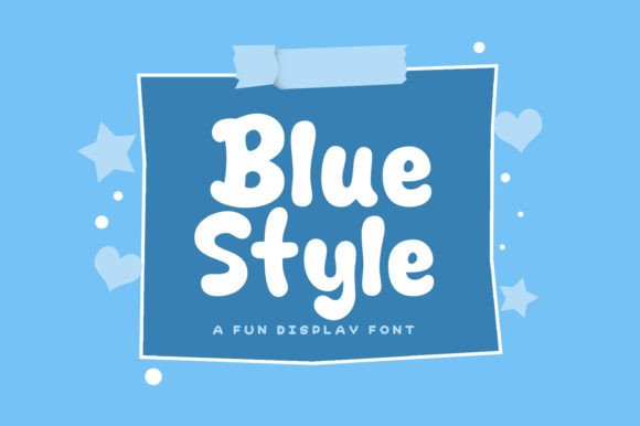 Blue Style Font - Featured Image