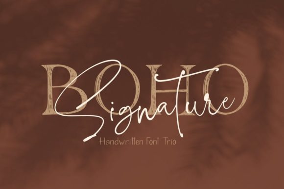 Boho Signature Trio Font - Featured Image