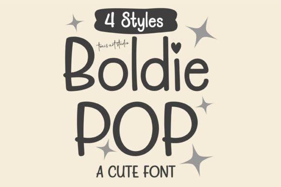 Boldie Pop Bundle Font - Featured Image