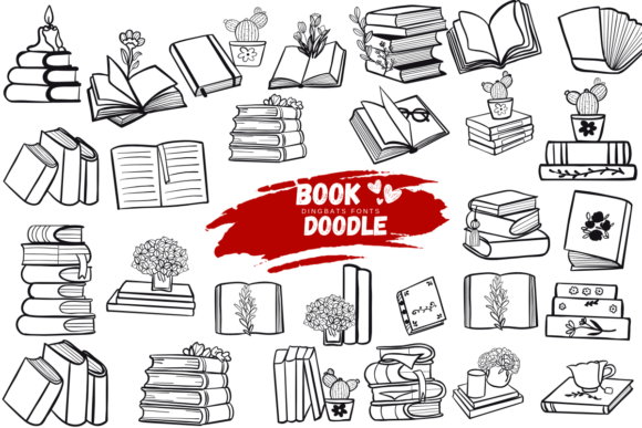 Book Doodle Font - Featured Image
