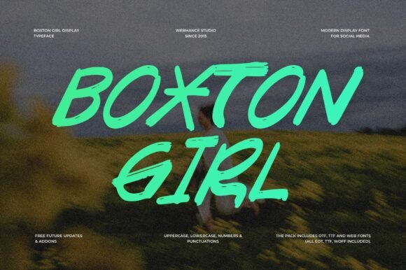 Boxton Girl Font - Featured Image