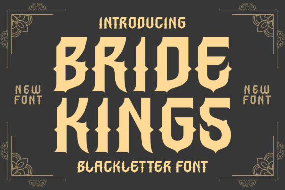 Bride Kings Font - Featured Image