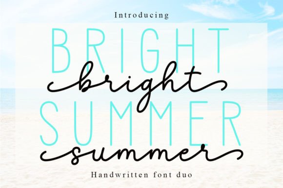 Bright Summer Duo Font - Featured Image