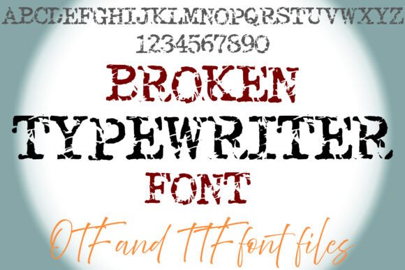 Broken Typewriter Font - Featured Image