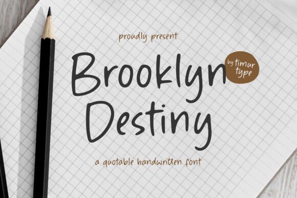 Brooklyn Destiny Font - Featured Image