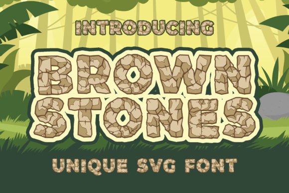 Brown Stones Font - Featured Image