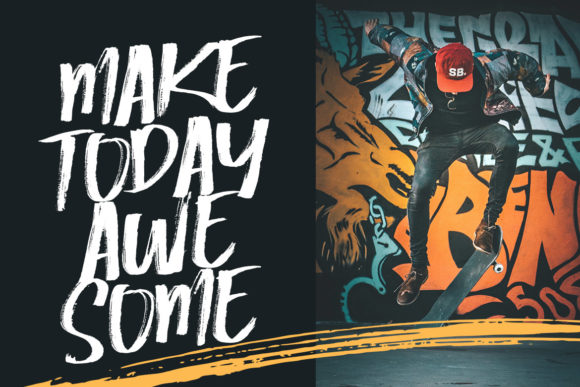 Brush Attack Font - Featured Image