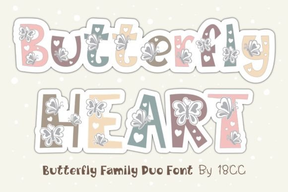 Butterfly Heart Font - Featured Image