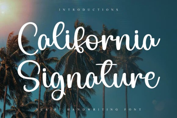 California Signature Font - Featured Image
