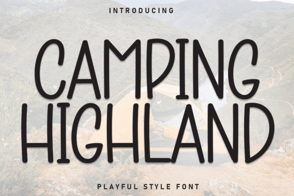 Camping Highland Font - Featured Image