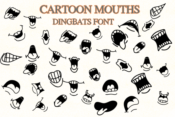 Cartoon Mouths Font - Featured Image
