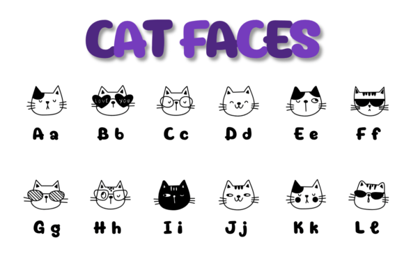 Cat Faces Font - Featured Image