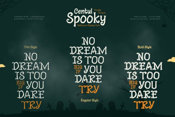 Centul Spooky Font - Featured Image