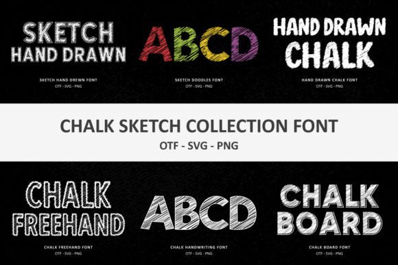 Chalk Sketch Collection Font - Featured Image