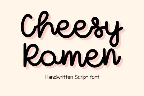 Cheesy Ramen Font - Featured Image