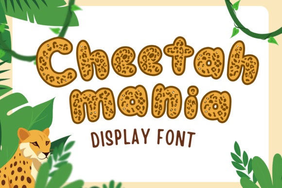 Cheetah Mania Font - Featured Image