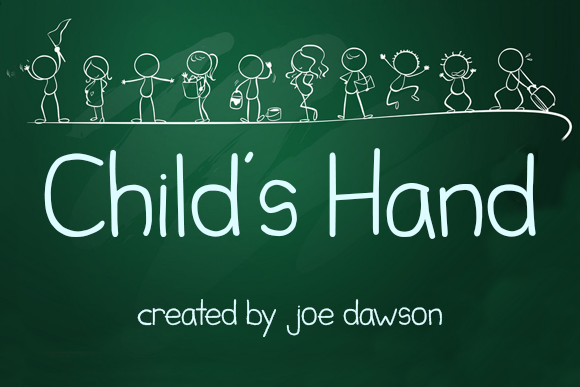 Child's Hand Font - Featured Image