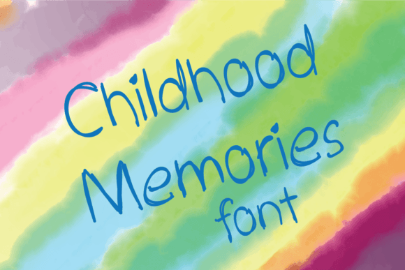Childhood Memories Font - Featured Image