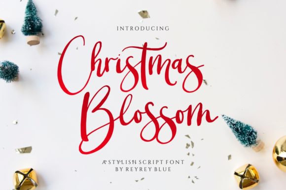 Christmas Blossom Font - Featured Image