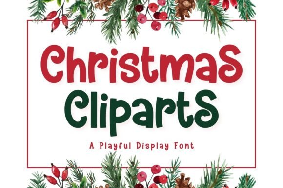 Christmas Cliparts Font - Featured Image