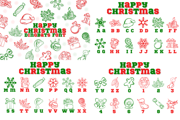 Christmas Doodle Bundle Font - Featured Image