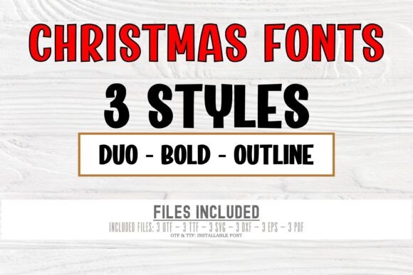 Christmas Duo Bundle Font - Featured Image