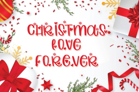 Christmas Love Forever Font - Featured Image