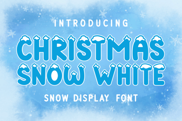 Christmas Snow White Font - Featured Image