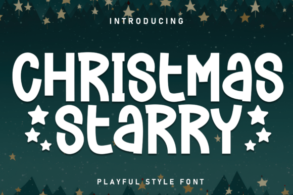 Christmas Starry Font - Featured Image
