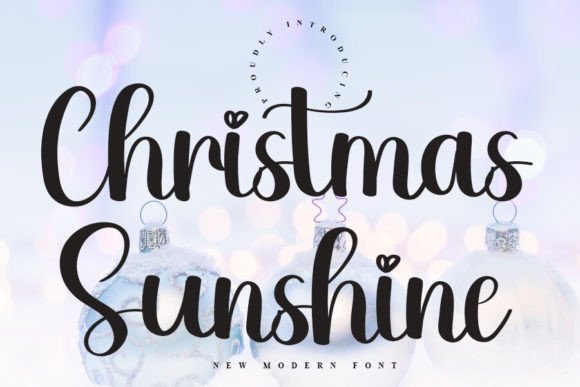 Christmas Sunshine Font - Featured Image