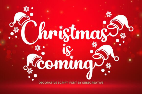 Christmas is Coming Font - Featured Image