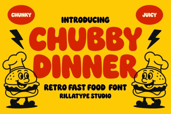 Chubby Dinner Font - Featured Image