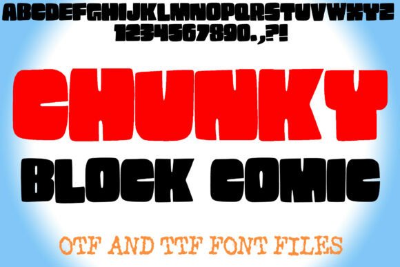 Chunky Block Comic Font - Featured Image