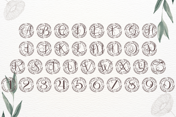 Circulaflora Monogram Font - Featured Image