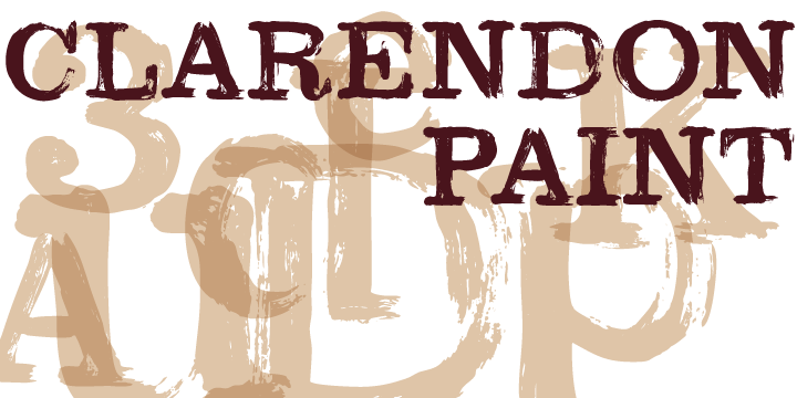 Clarendon Paint Font - Featured Image
