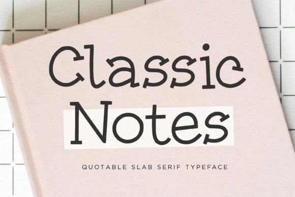 Classic Notes Font - Featured Image