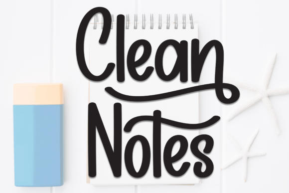 Clean Notes Font - Featured Image