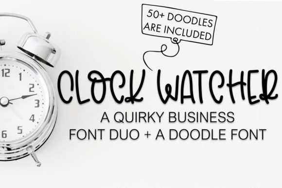 Clock Watcher Font - Featured Image