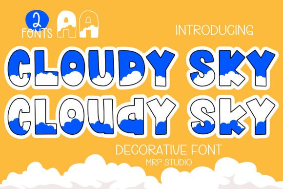 Cloudy Sky Font - Featured Image