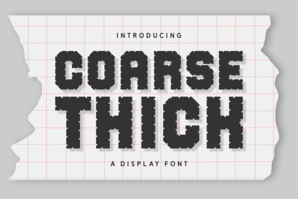 Coarse Thick Font - Featured Image